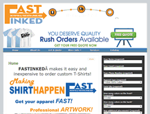 Tablet Screenshot of fastinked.com